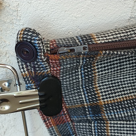 ROOS ATKINS 100% Wool Tweed Pleated A-Line Midi Skirt - Picture 2 of 6